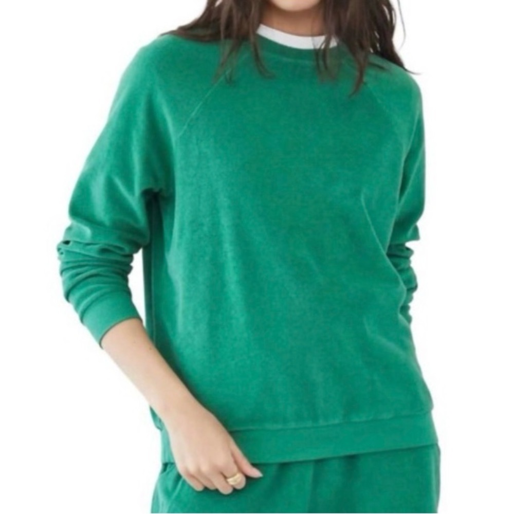 Kule The Terry Franny Green Sweatshirt